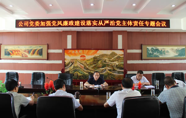隴運(yùn)集團(tuán)公司黨委召開(kāi)加強(qiáng)黨風(fēng)廉政建設(shè)，全面從嚴(yán)治黨落實(shí)主體責(zé)任專(zhuān)題會(huì)議